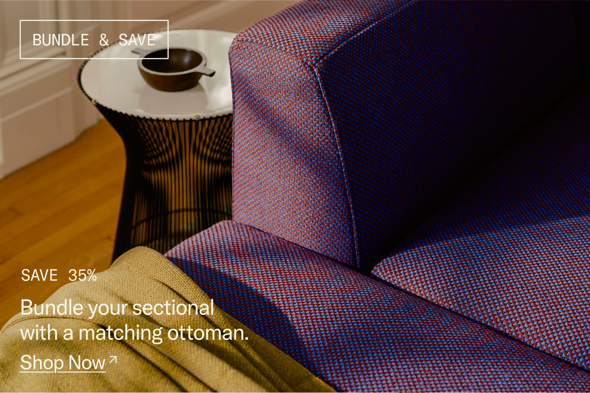 Bundle & Save: Save 35% when you bundle your sectional with a matching ottoman.