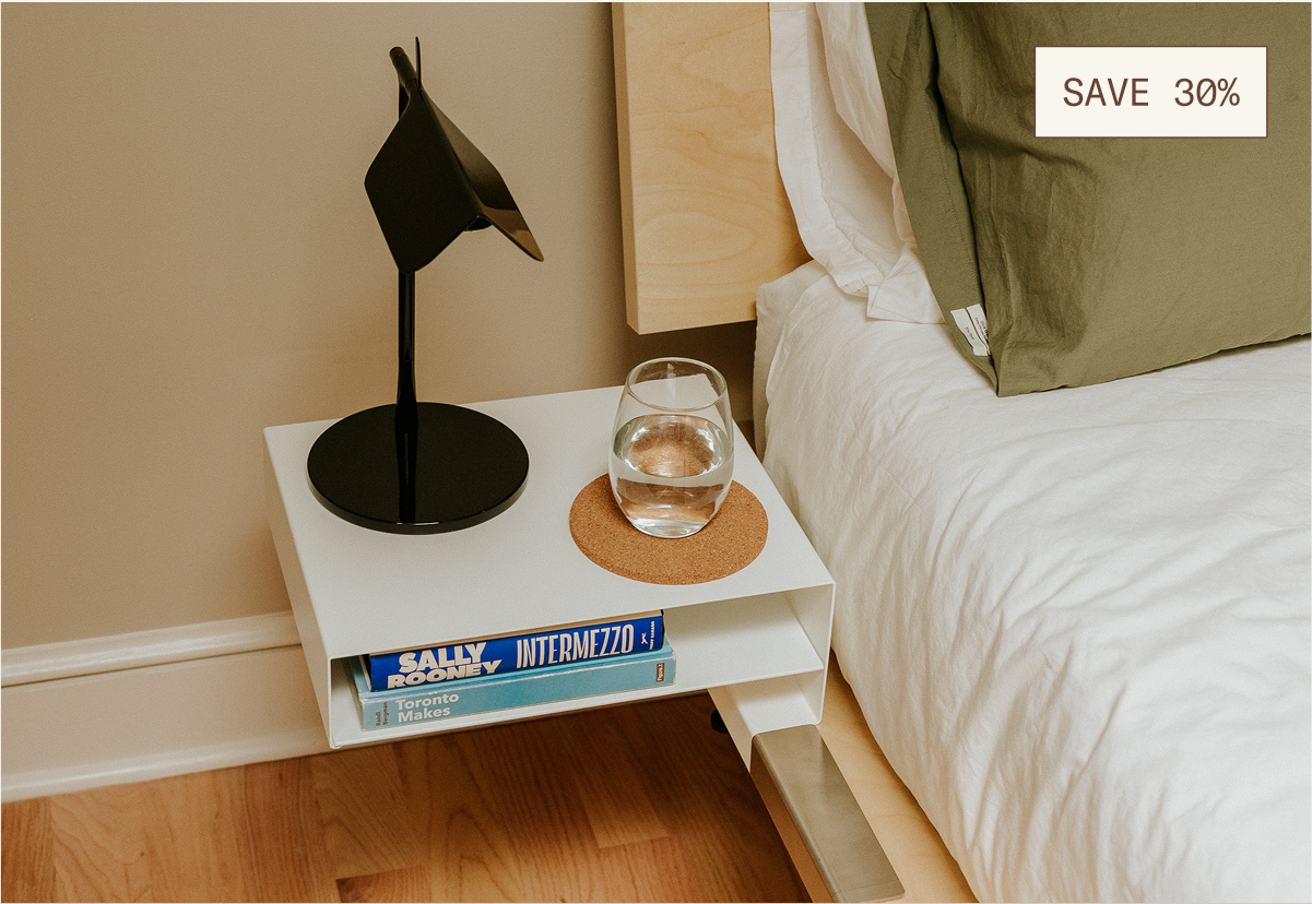 Members save 30% on The Bedside Table Add-On