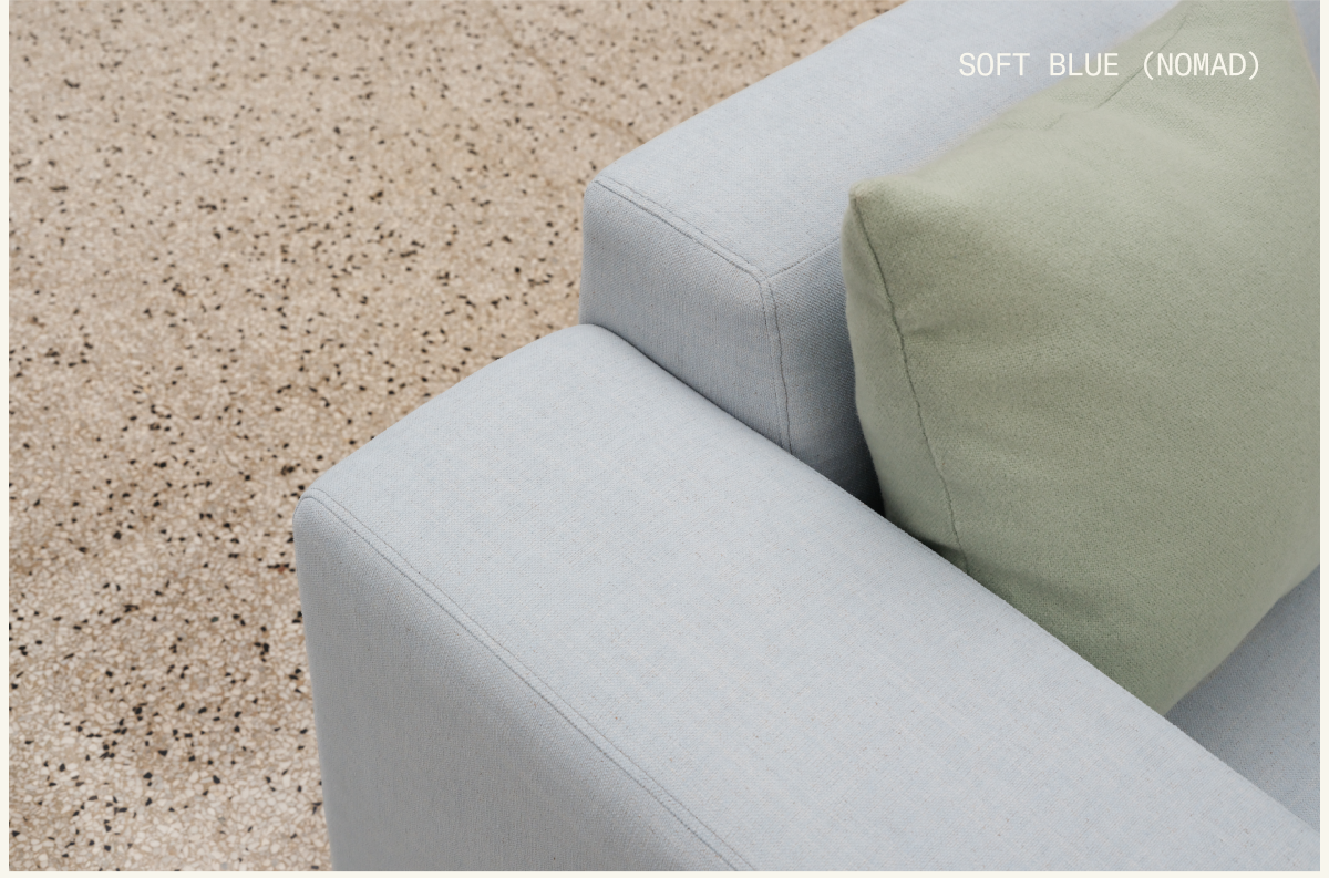 The Form Sectional in 'Soft Blue' (Nomad)