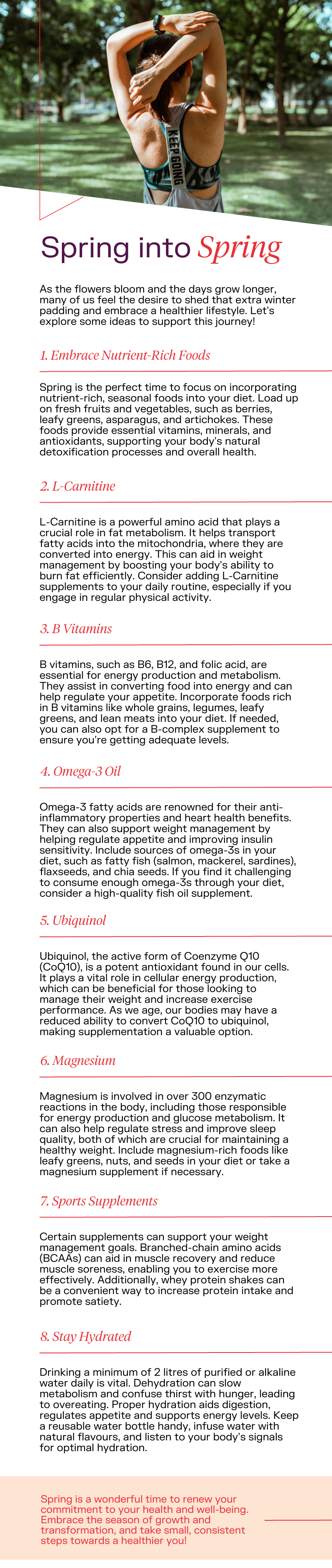 Spring into Spring A Healthier You Mr Vitamins