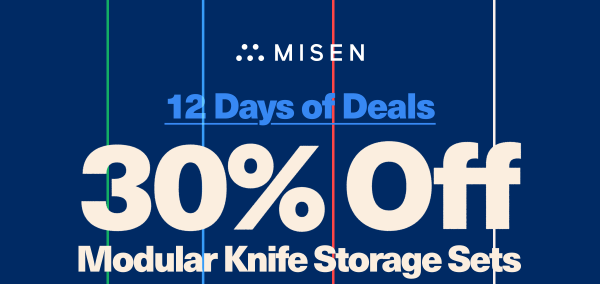 Misen | 30% off modular knife storage sets
