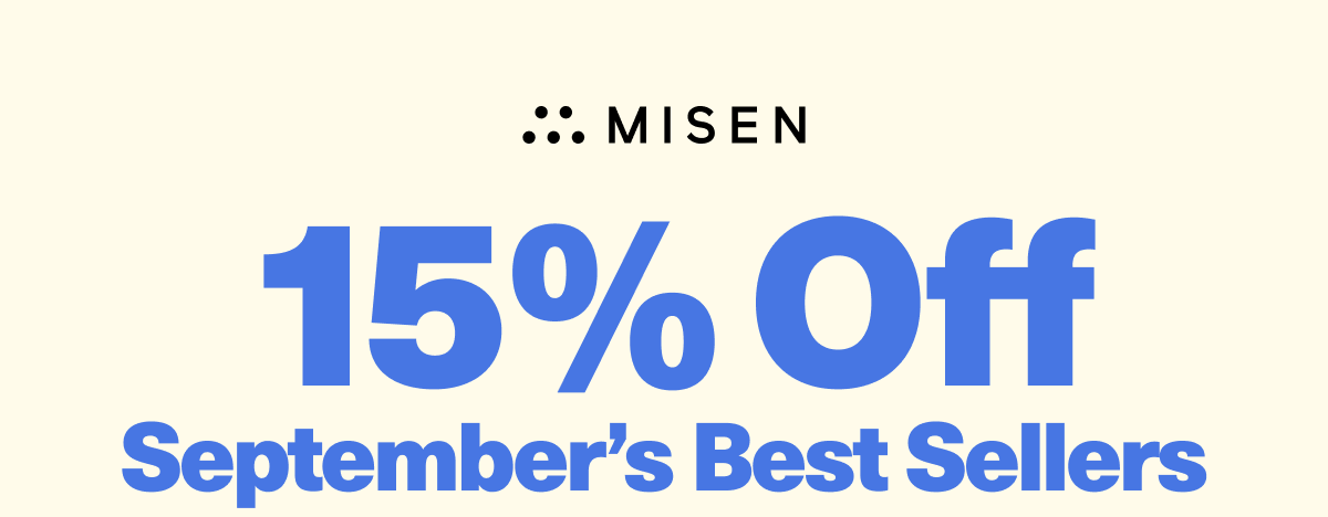 15% Off September's Best Sellers