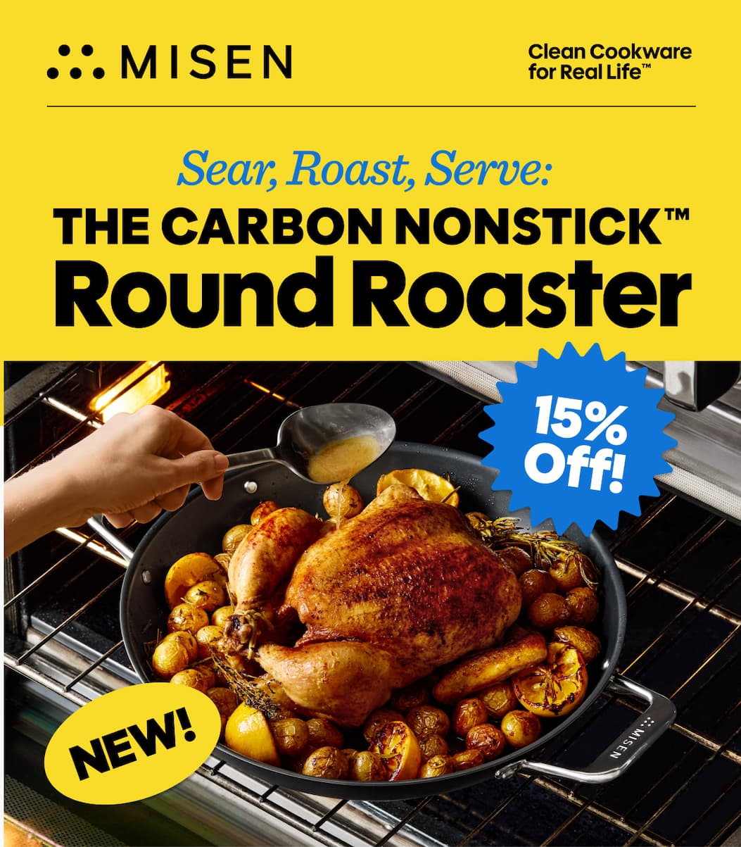 Sear, roast, serve: The carbon nonstick round roaster