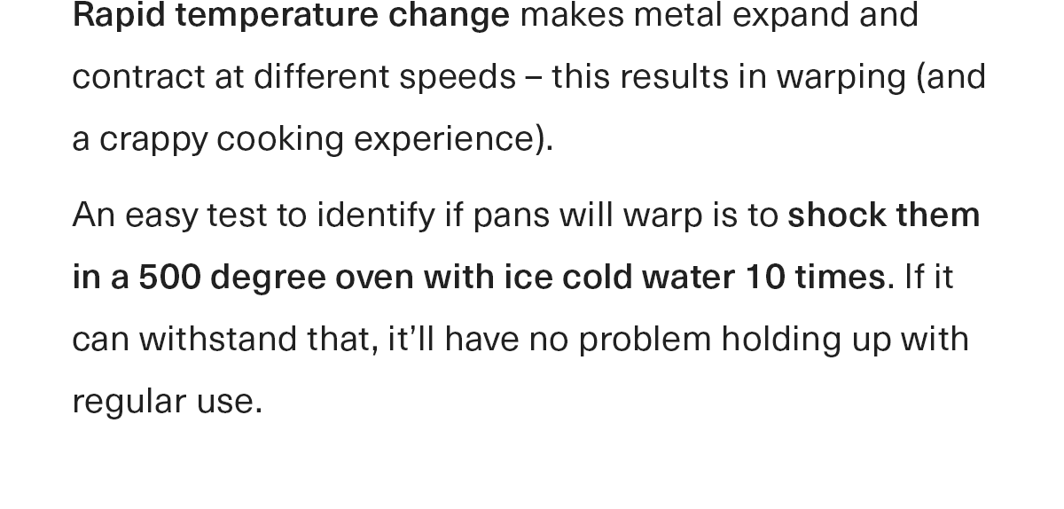 Ever see a sheet pan warp in the oven? Misen