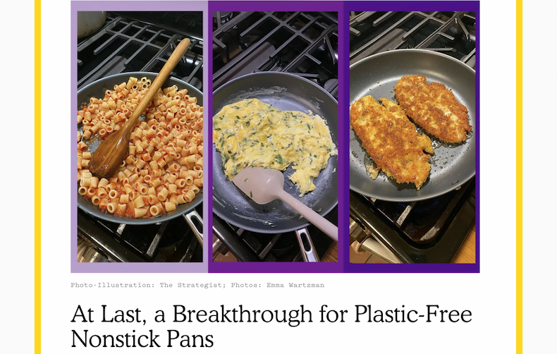 At last, a breakthrough for plastic-free nonstick pans...