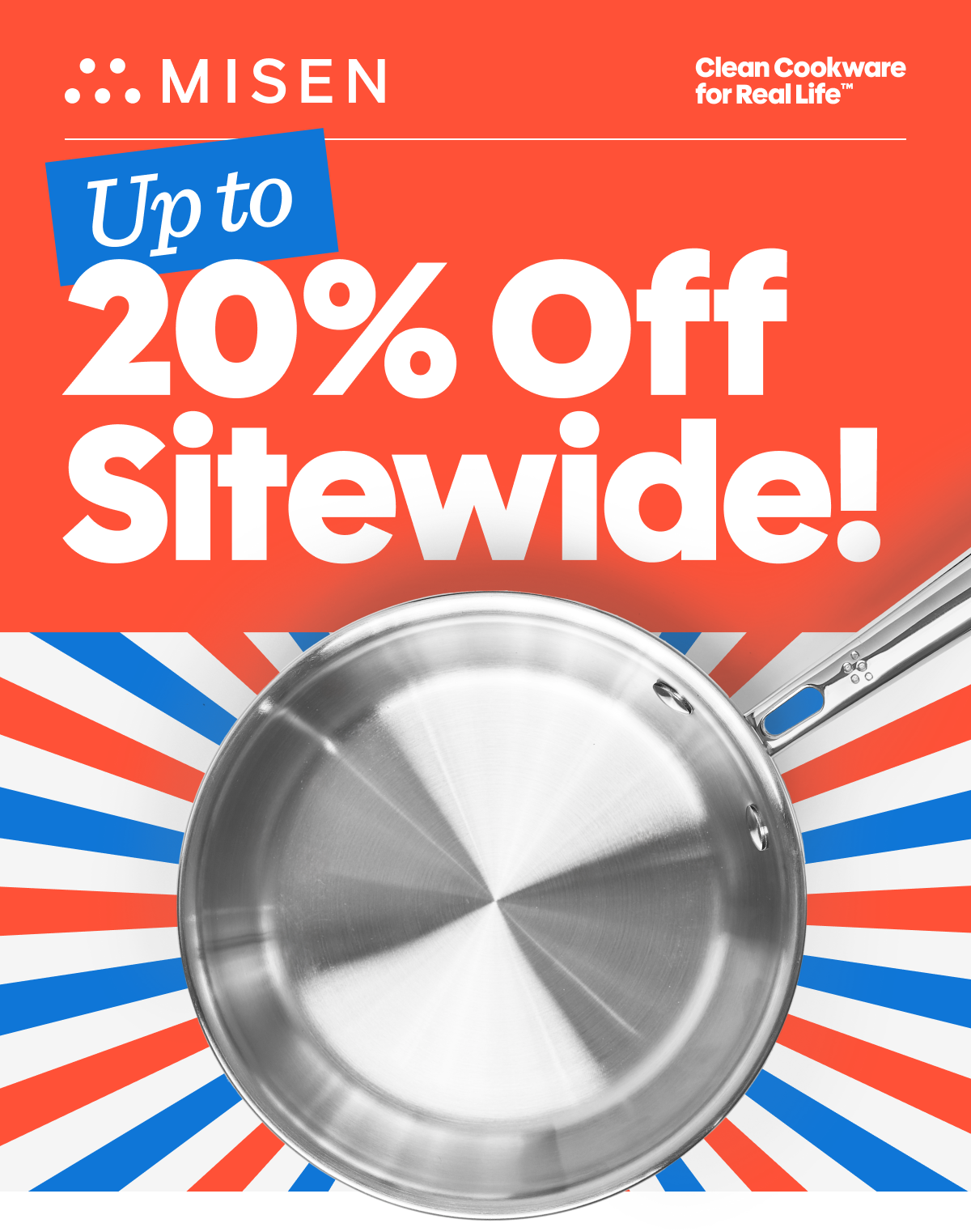 Up to 20% off sitewide