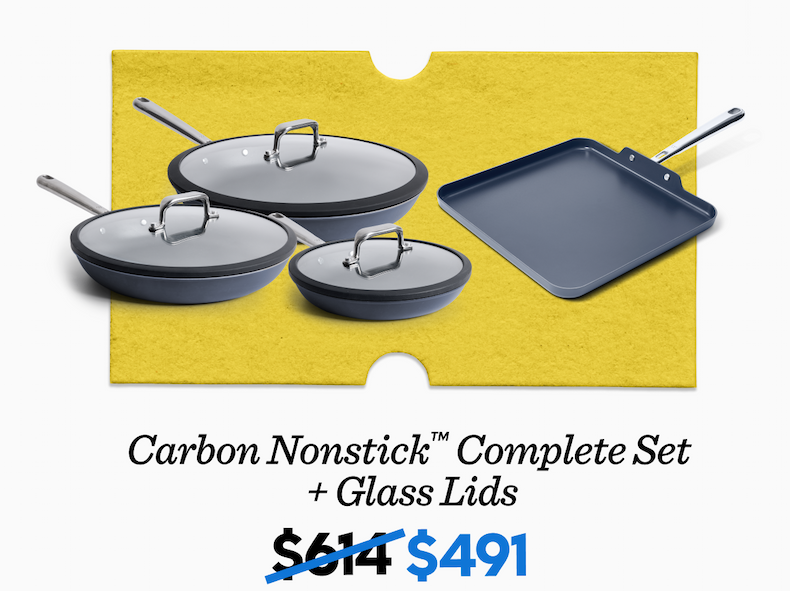 Carbon nonstick complete set