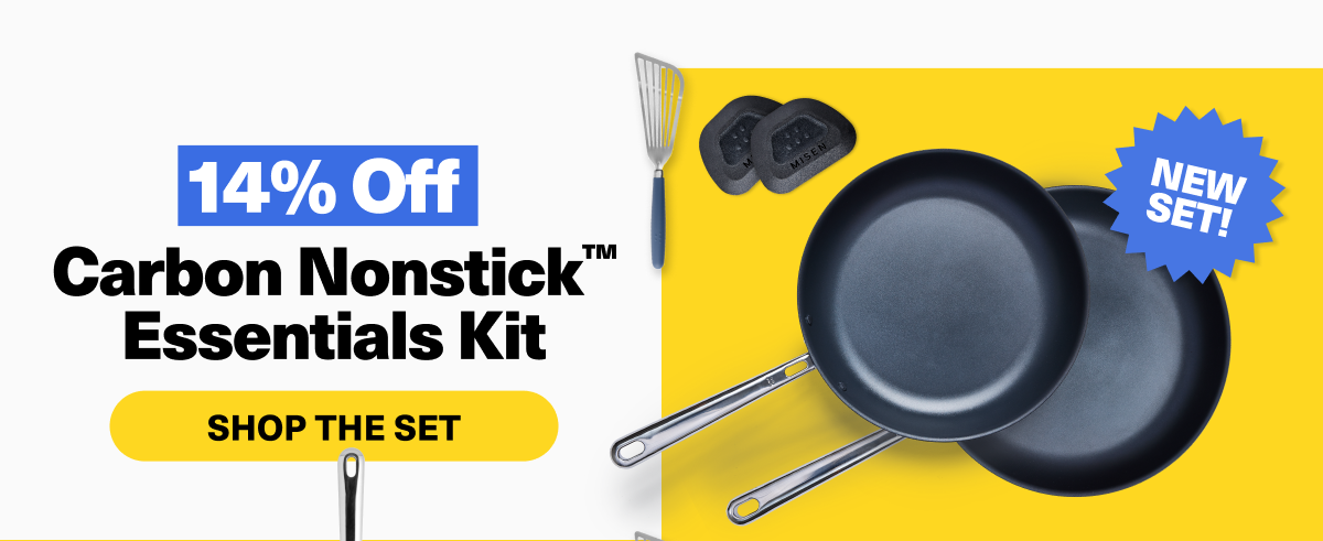 14% off carbon nonstick essentials kit