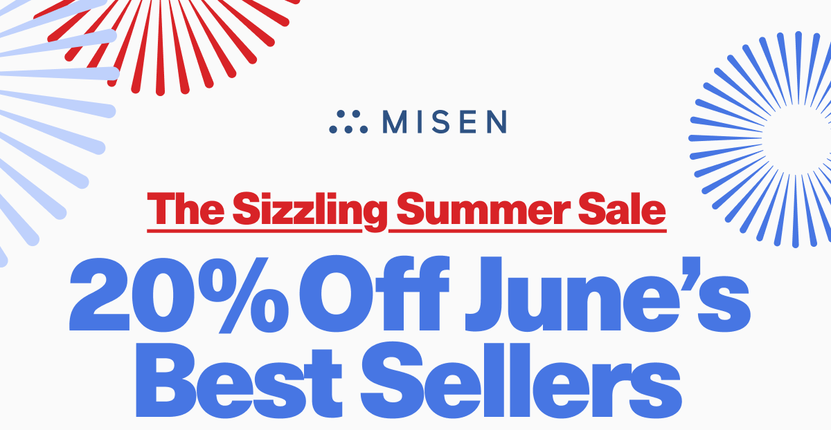 The Sizzling Summer Sale. 20% Off June's Best Sellers with code: SIZZLE