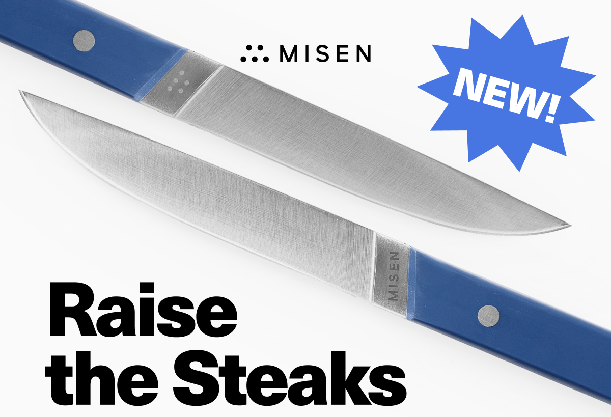 Raise the Steaks with NEW Straight-Edge Steak Knives