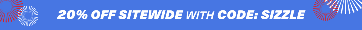 Save 20% with code: SIZZLE