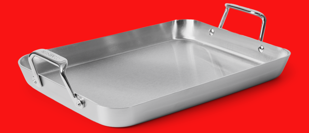 Stainless steel roasting pan