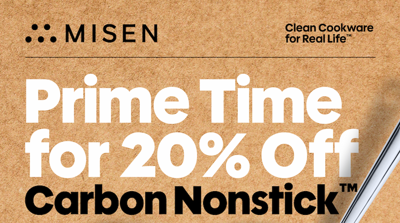 Prime time for 20% off carbon nonstick