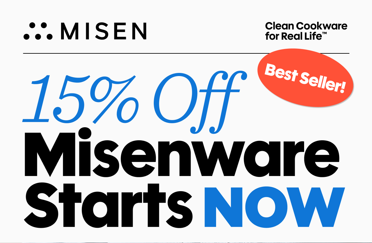 15% off Misenware starts now