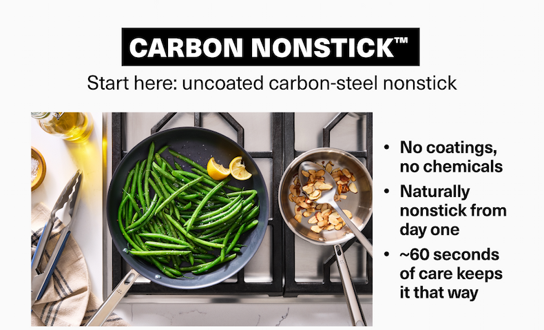 Carbon nonstick