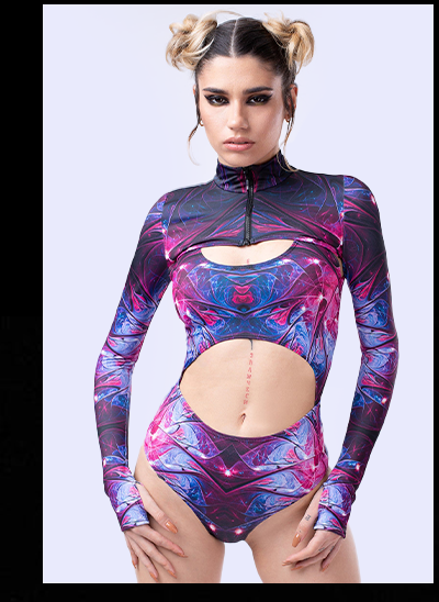 Aurora Shrug 2 Piece Bodysuit