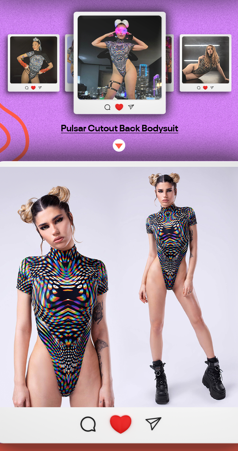 Pulsar Cutout Back Bodysuit