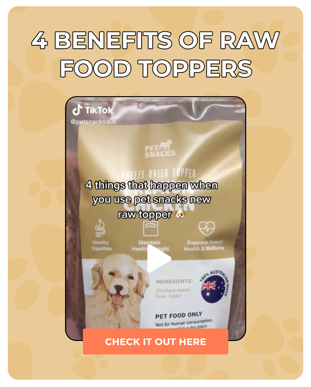 Here’s what happens when you… Pet Snacks