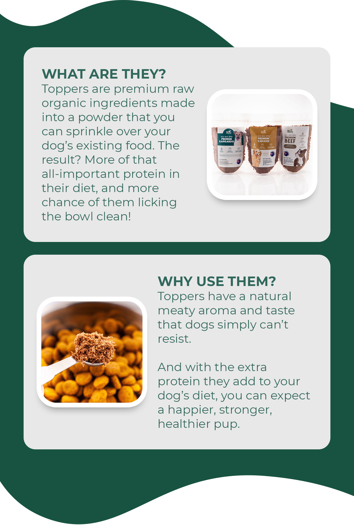 A clever way to add more protein 🍗 Pet Snacks