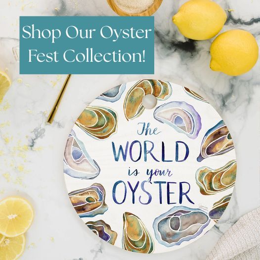 Oyster Fest Tableware Graphic