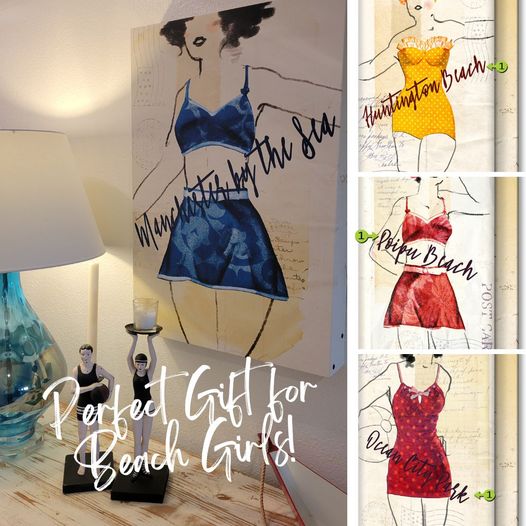 Our new fave - Postcards from the Sea Personalized Beach Art