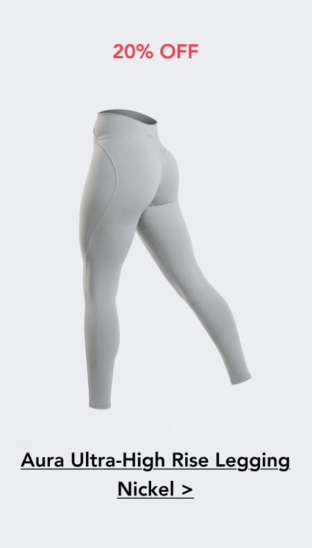 Aura Ultra-High Rise Legging - Nickel (20% Off)