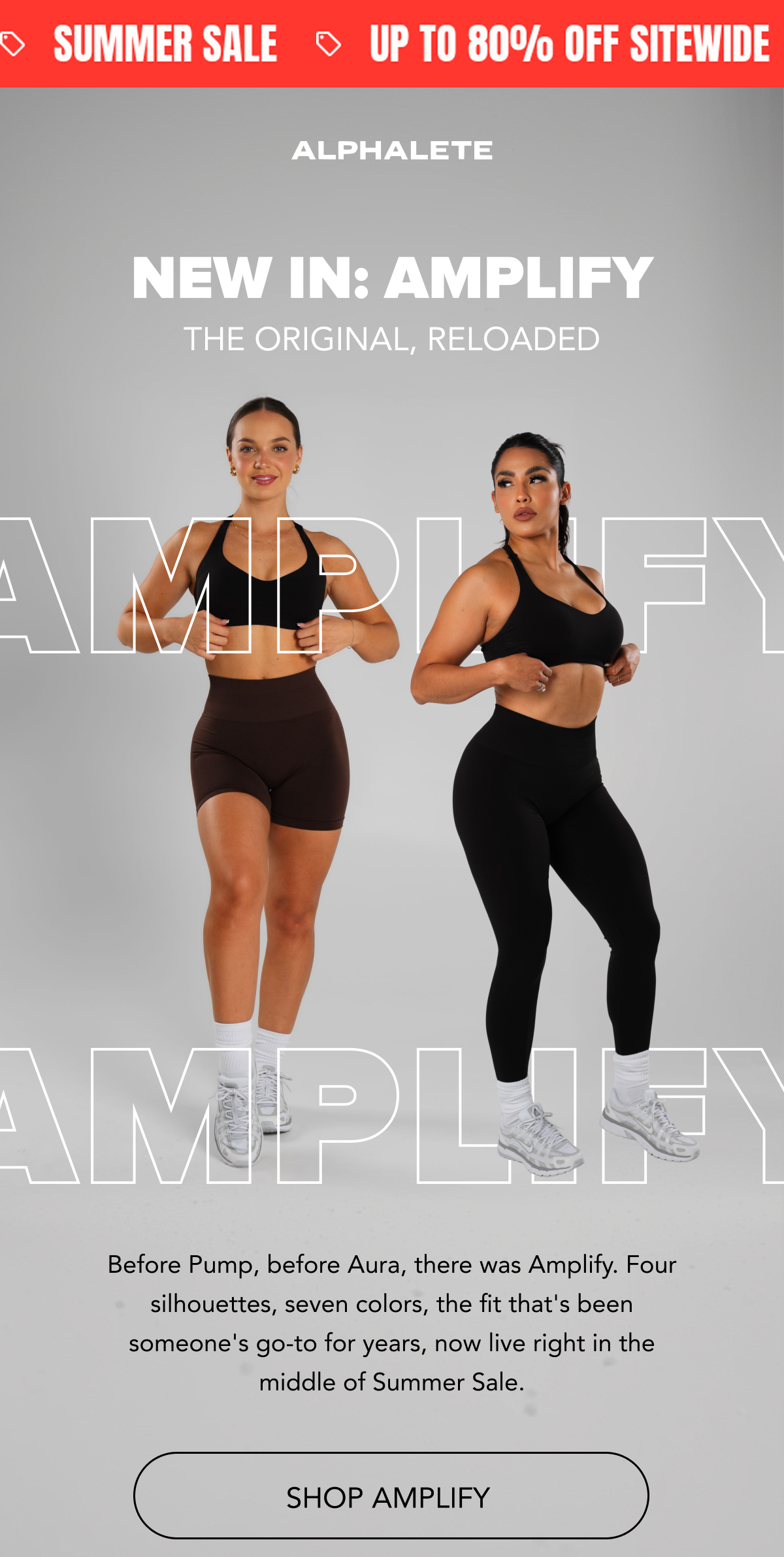 Up to 80% off sitewide at Alphalete Athletics