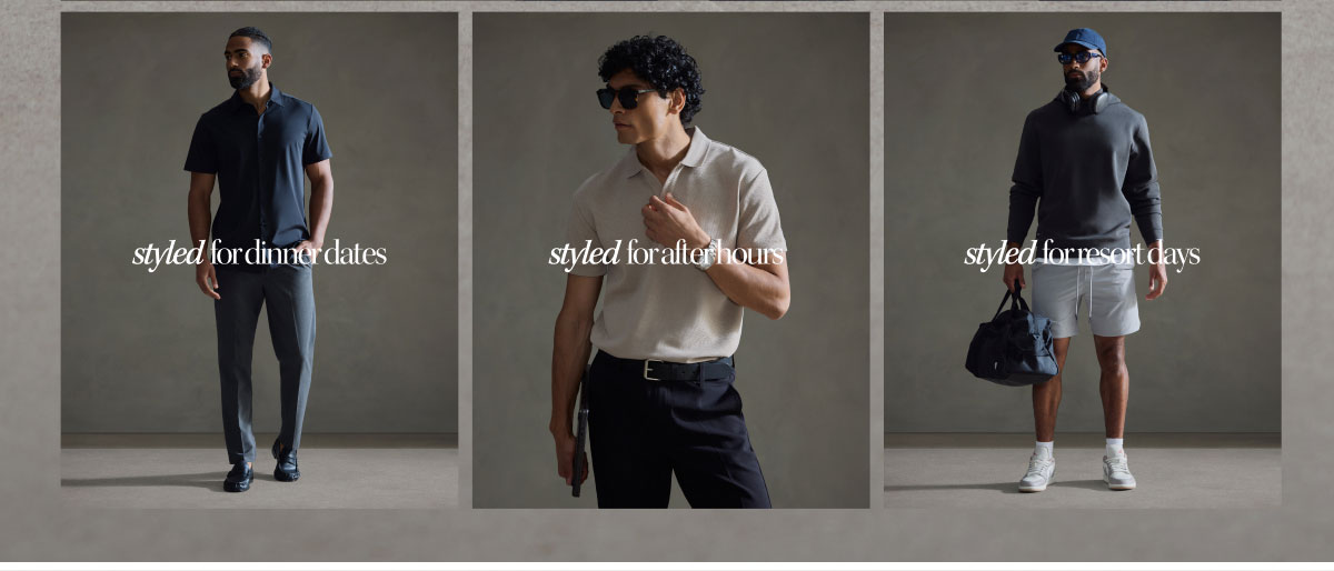 styled for dinner dates styled for after hours styled for resort days