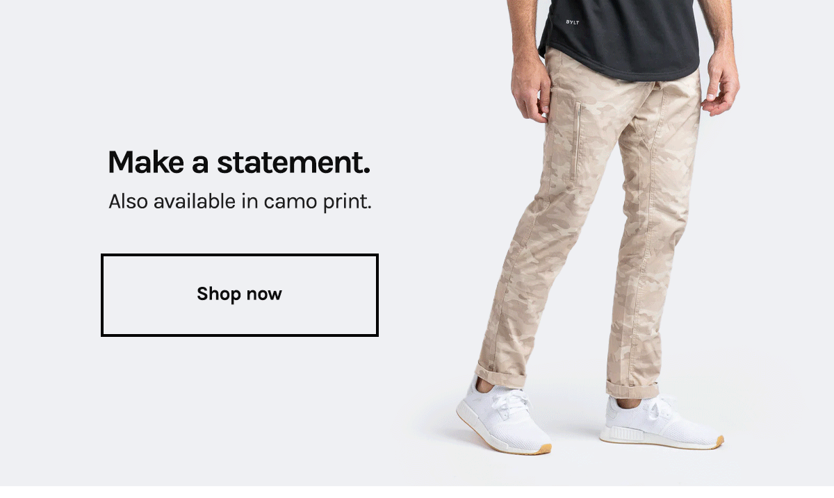 The perfect fit starts with these pants. 👀 BYLT Basics