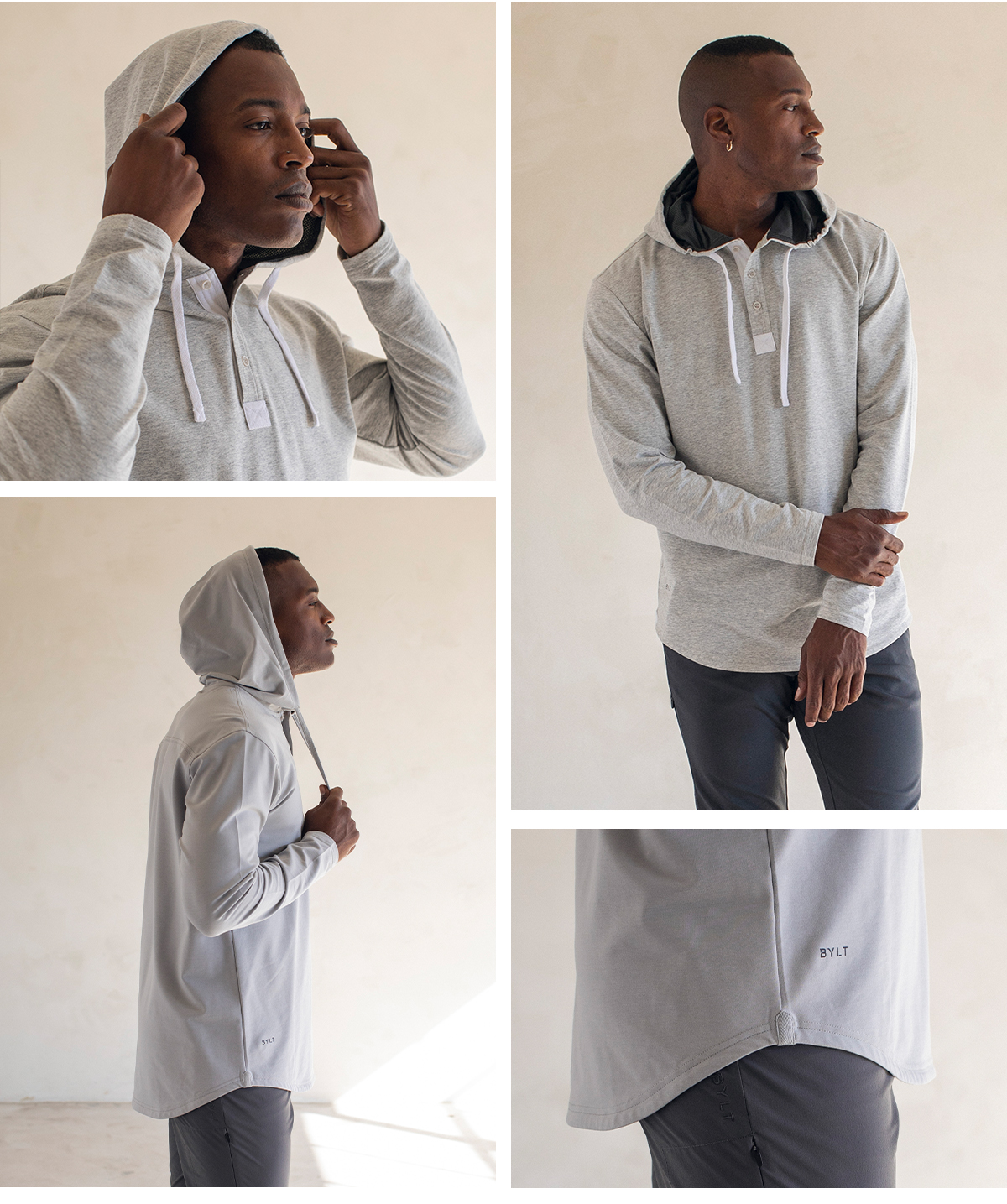 Just In All New Hooded Henleys 🆕 BYLT Basics