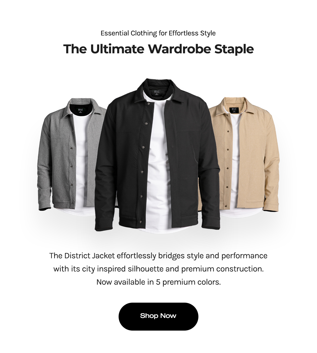 👀 Our BestSelling Jacket (ever) is back in stock! BYLT Basics