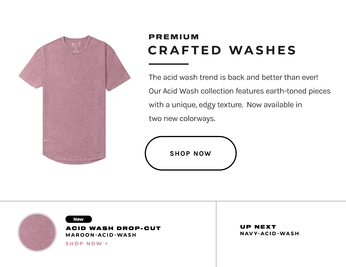🆕 Refresh Your Look with the Acid Wash Tee BYLT Basics