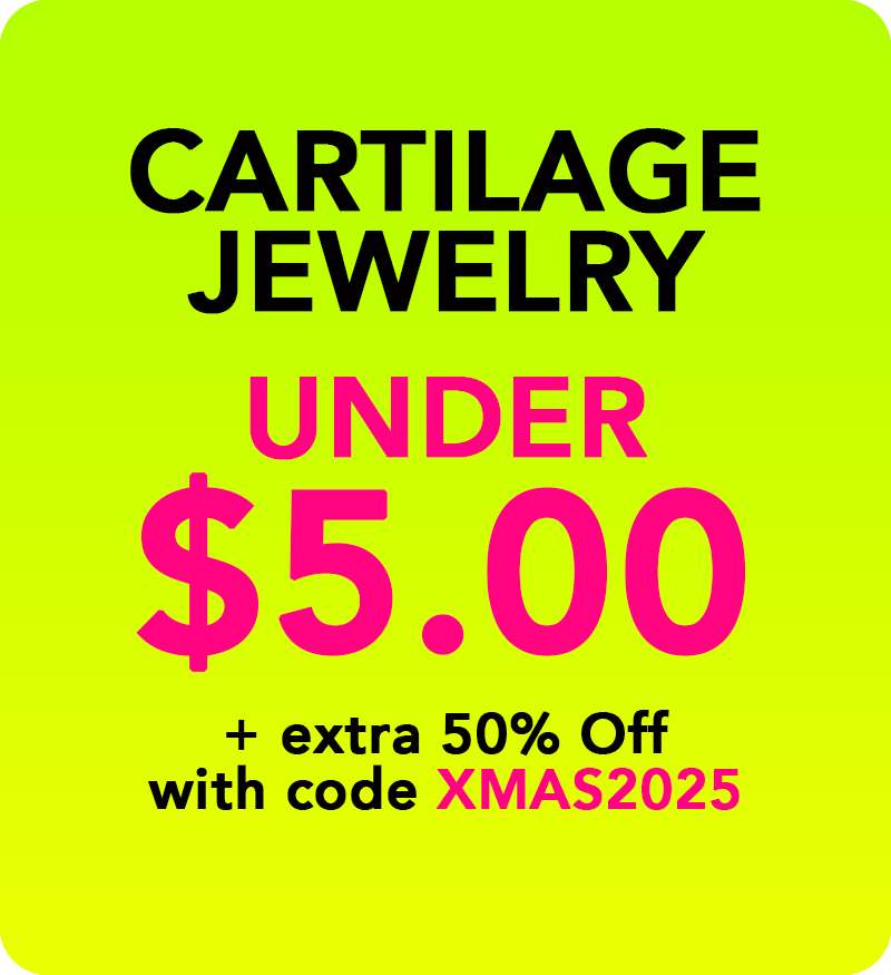 Cartilage jewelry under $5