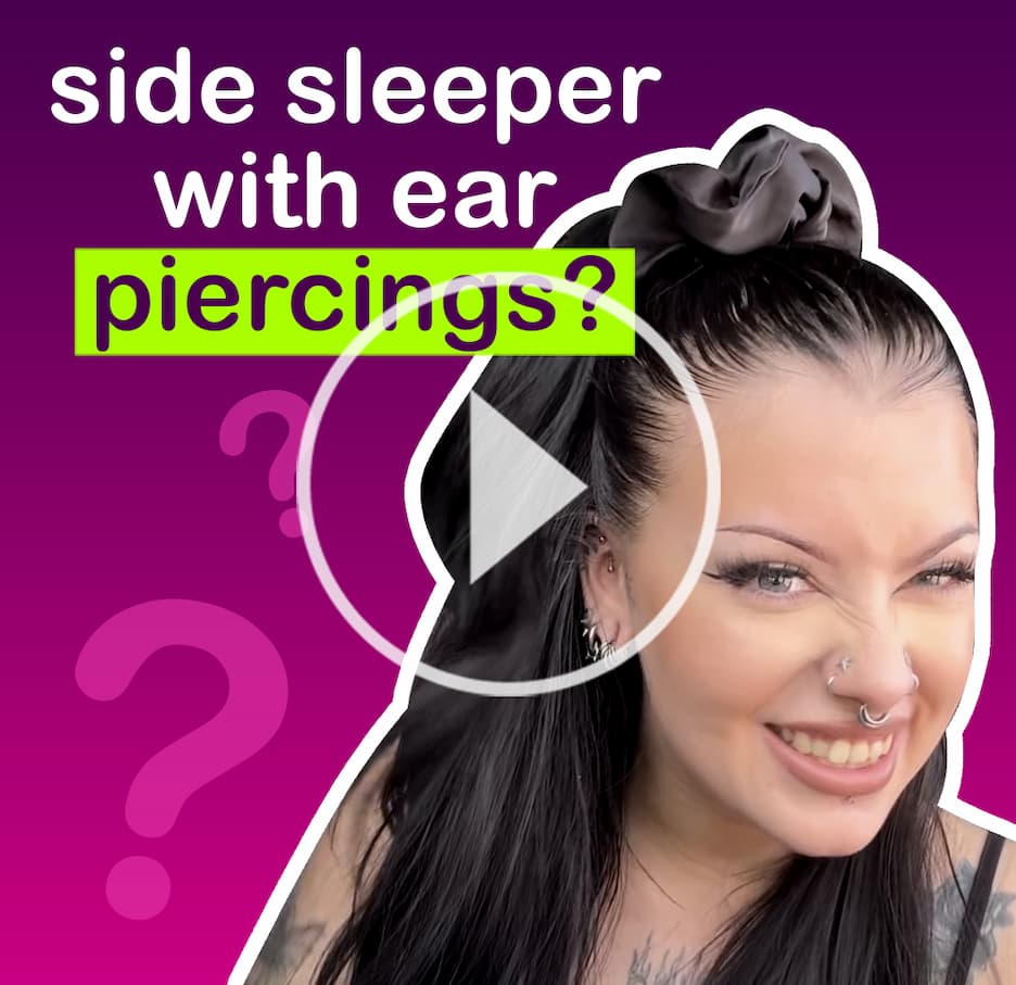 Possible to get comfy with fresh ear piercings?