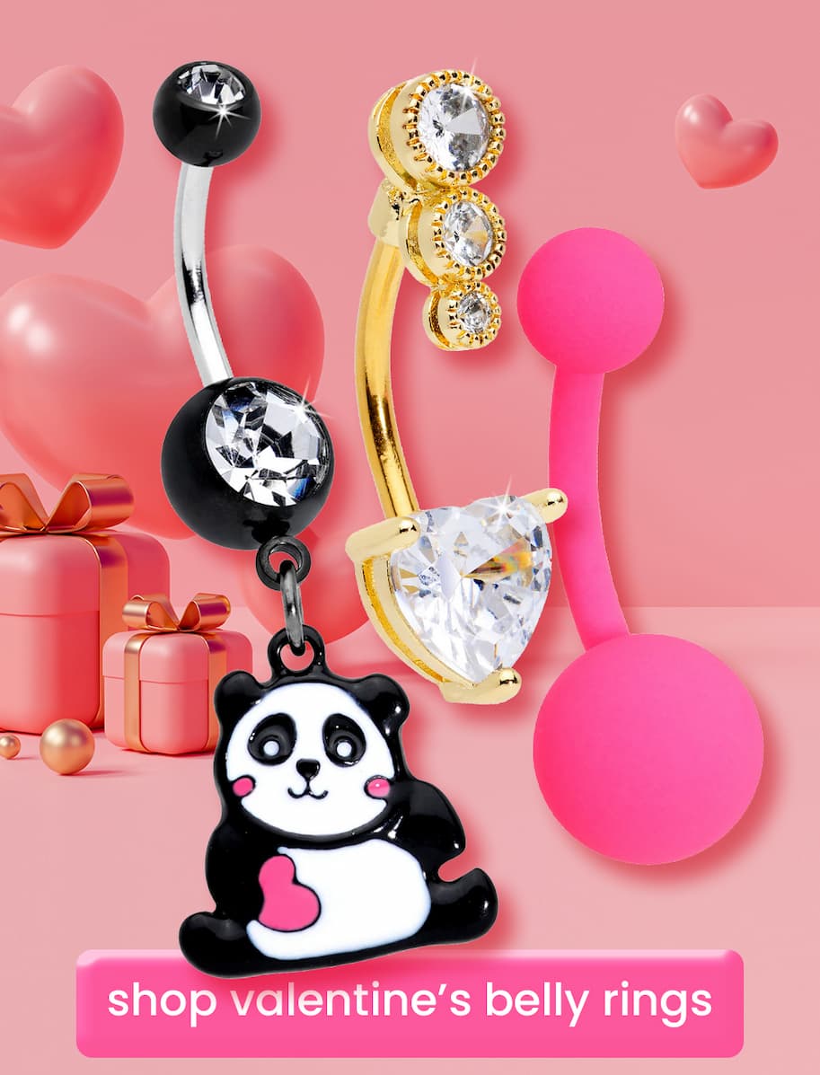 Shop valentine's belly rings >