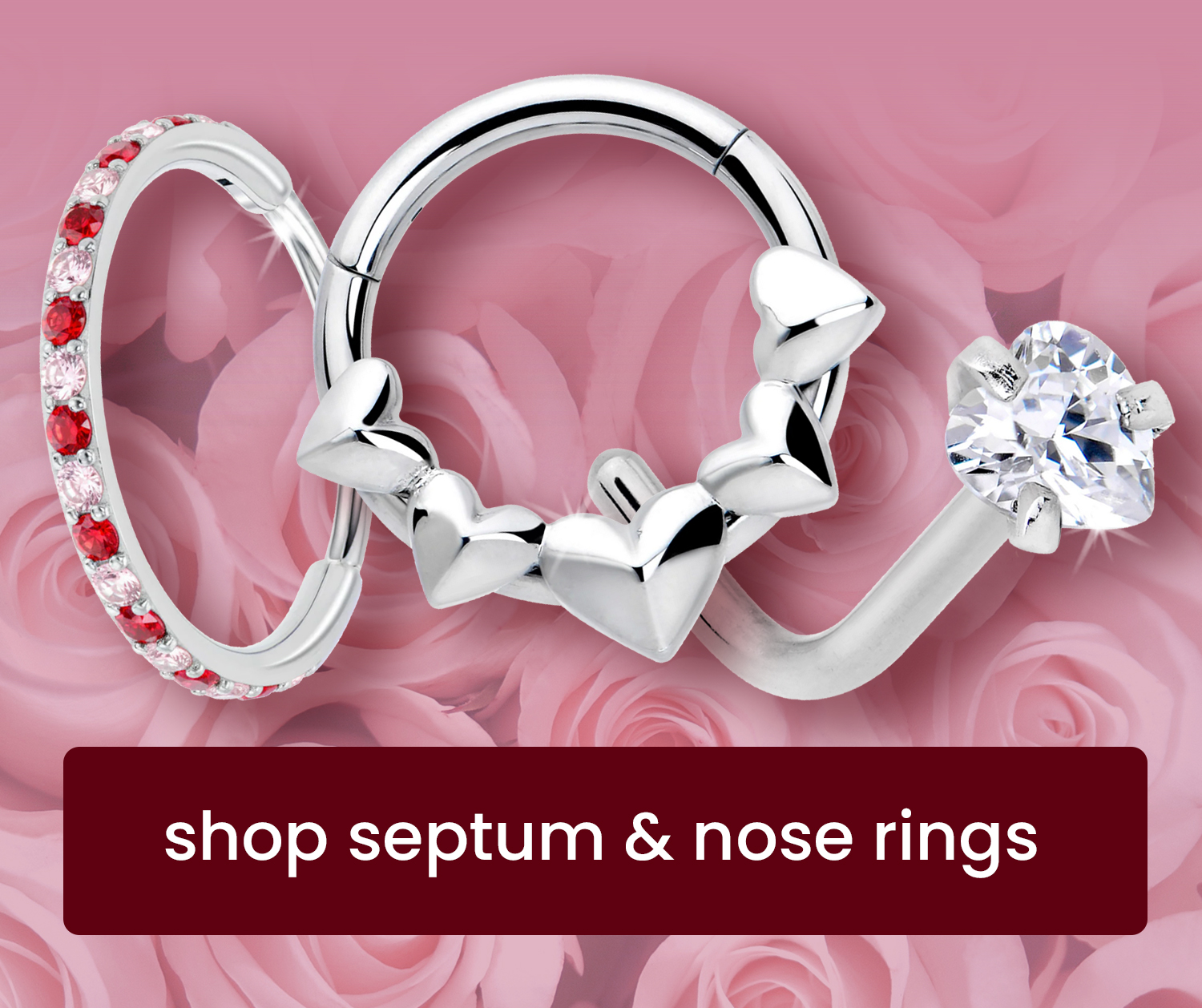 Shop Valentine's nose rings >