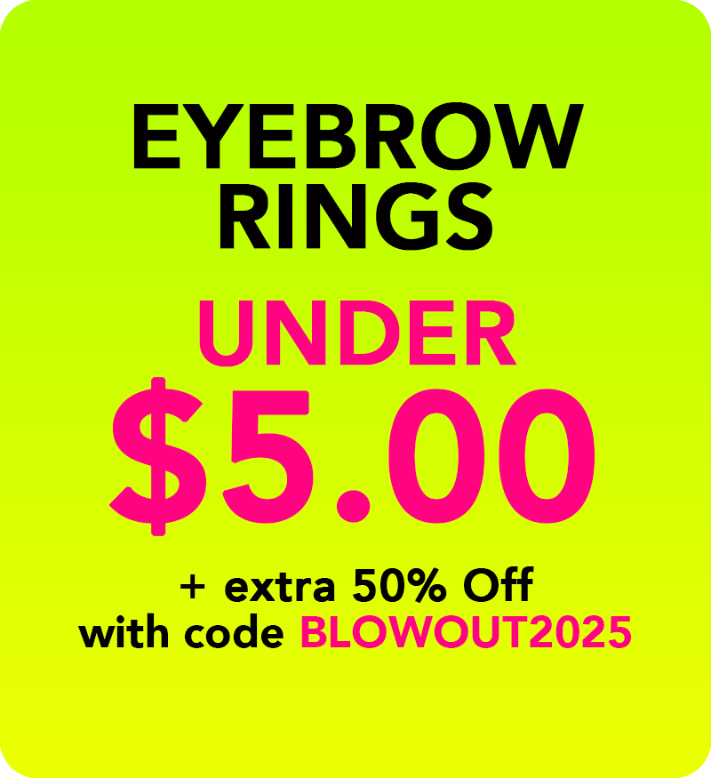 eyebrow rings under $5