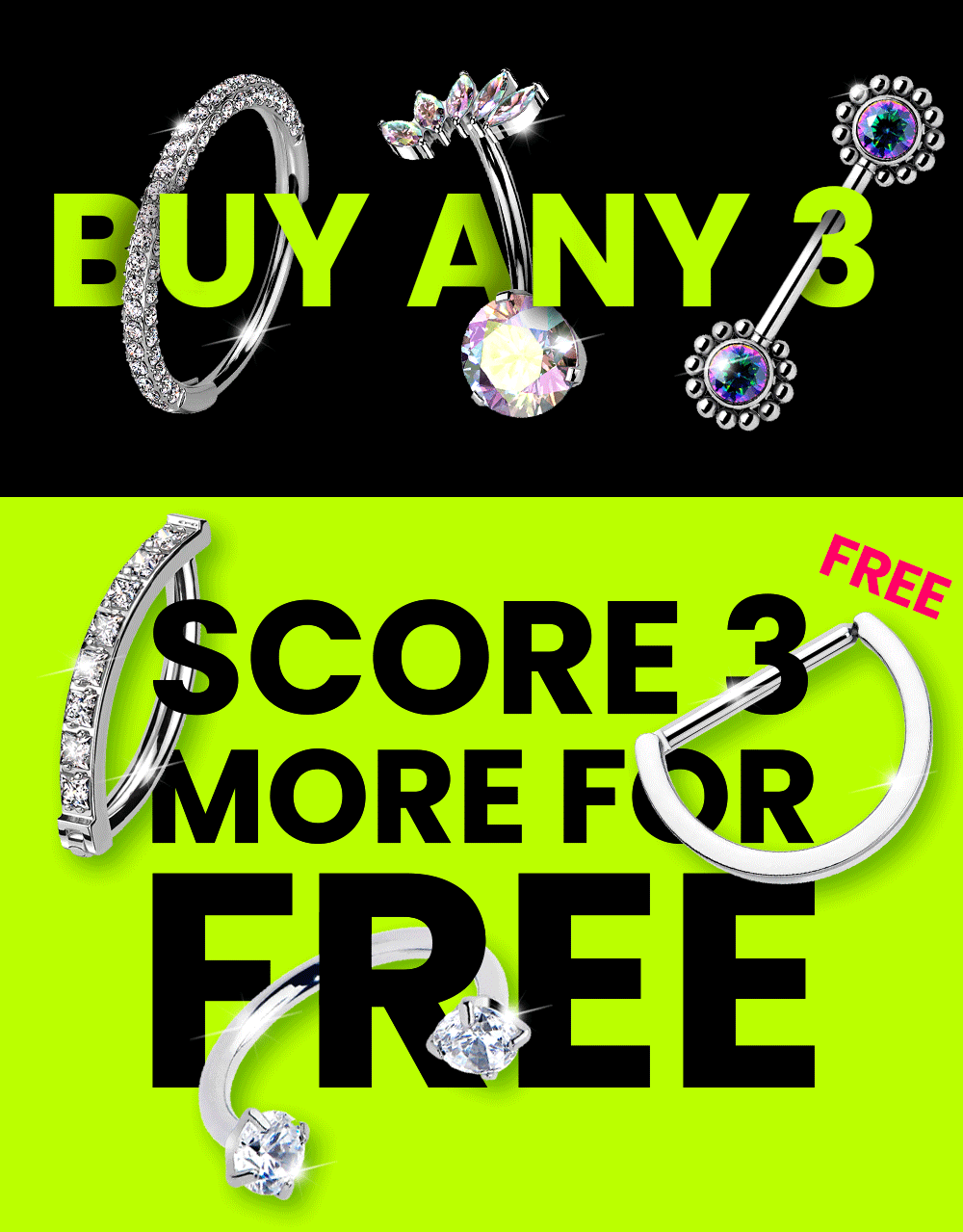 buy 3 get 3 free with code GET3FREE