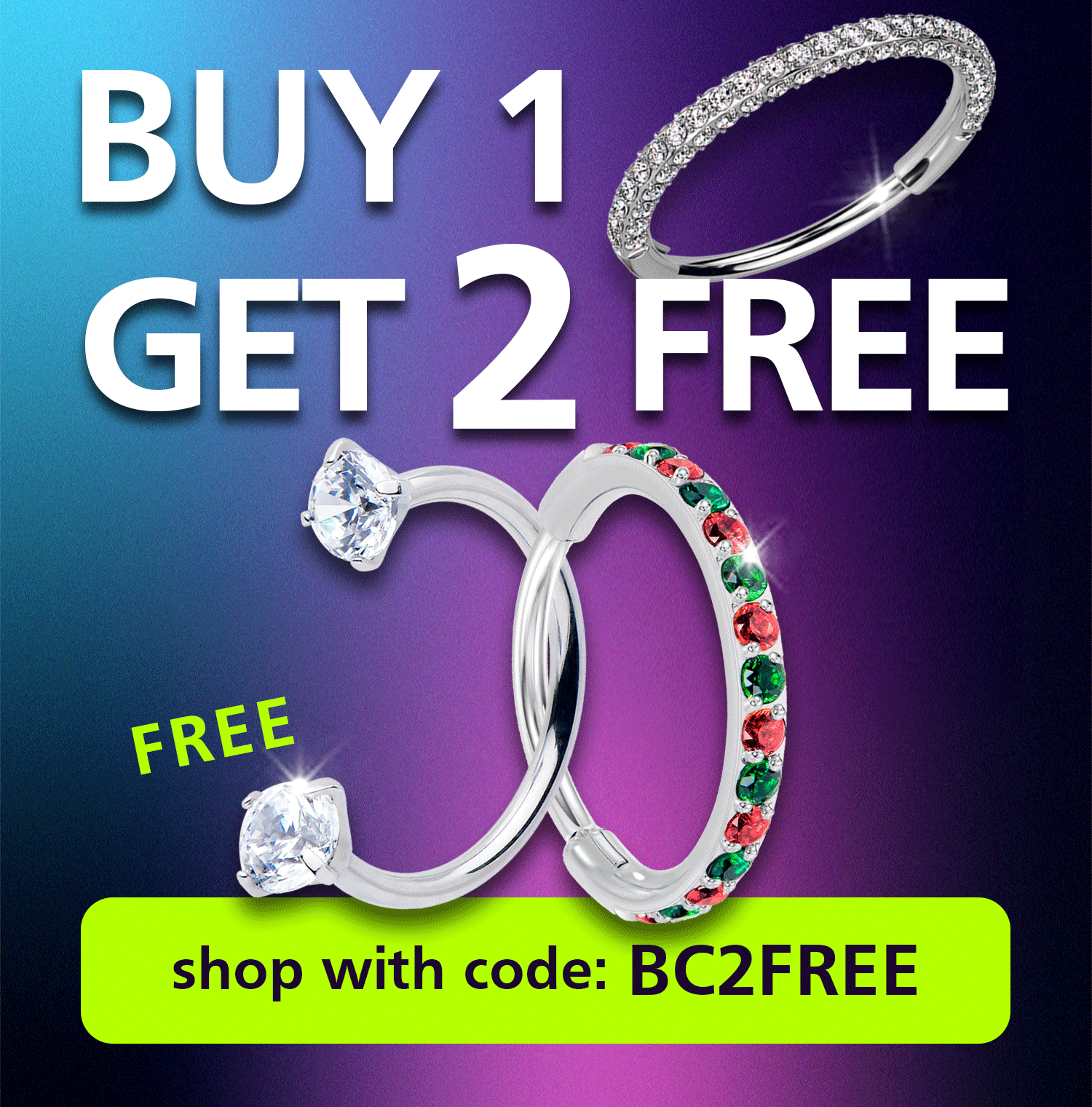 Buy 1 Get 2 Free - Use code: BC2FREE