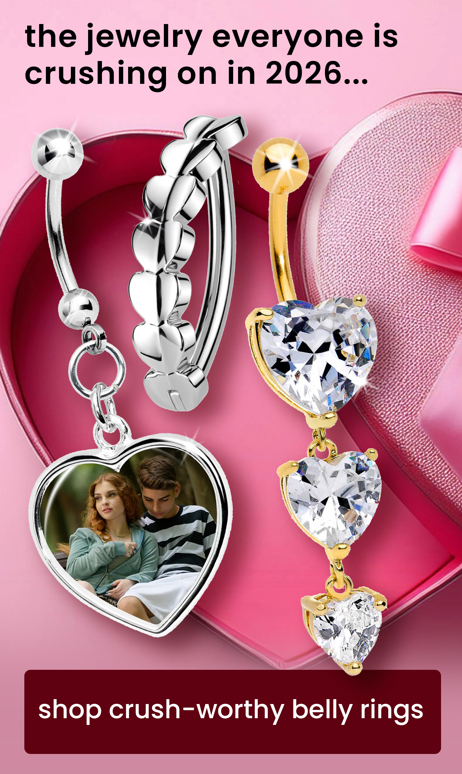 Shop valentine's belly rings >