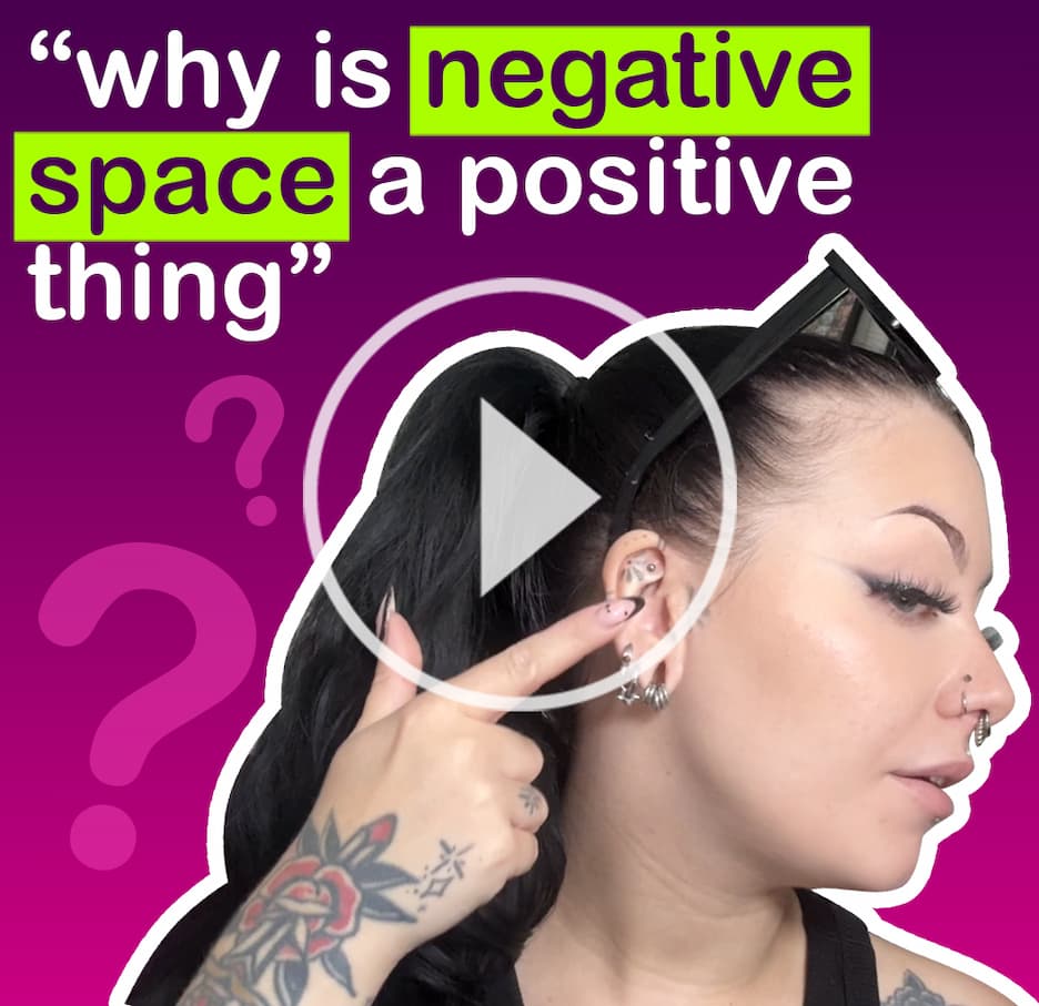 why is negative space actually a positive thing?