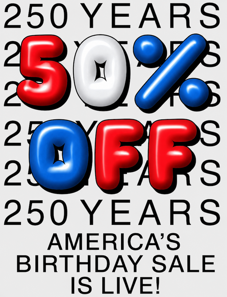 50% Off everything with code BDAY24