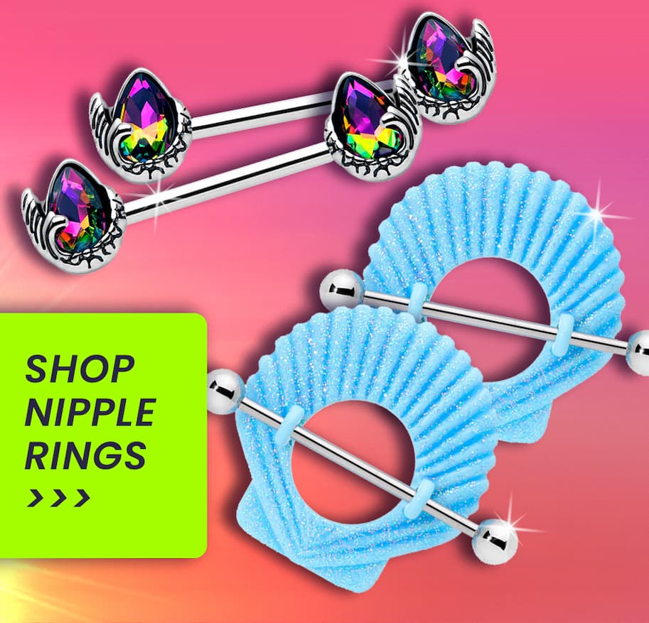 shop new spring break nipple rings