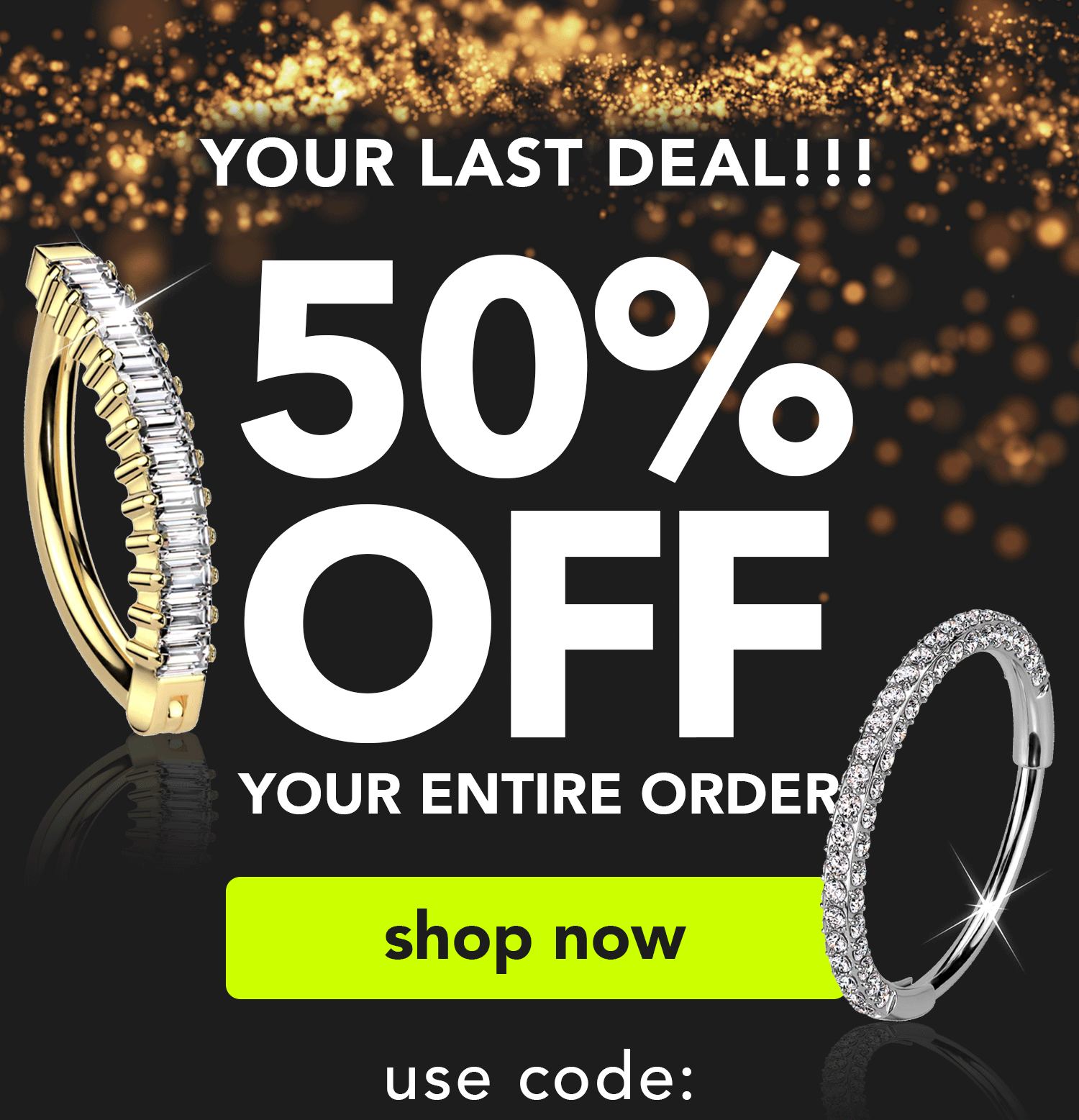 50% Off - use code: HALFOFF