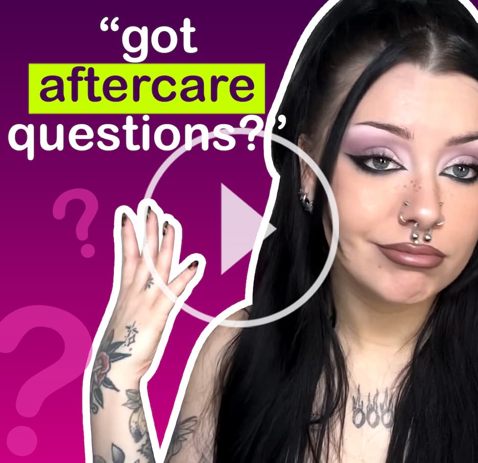 Your piercing aftercare questions answered.