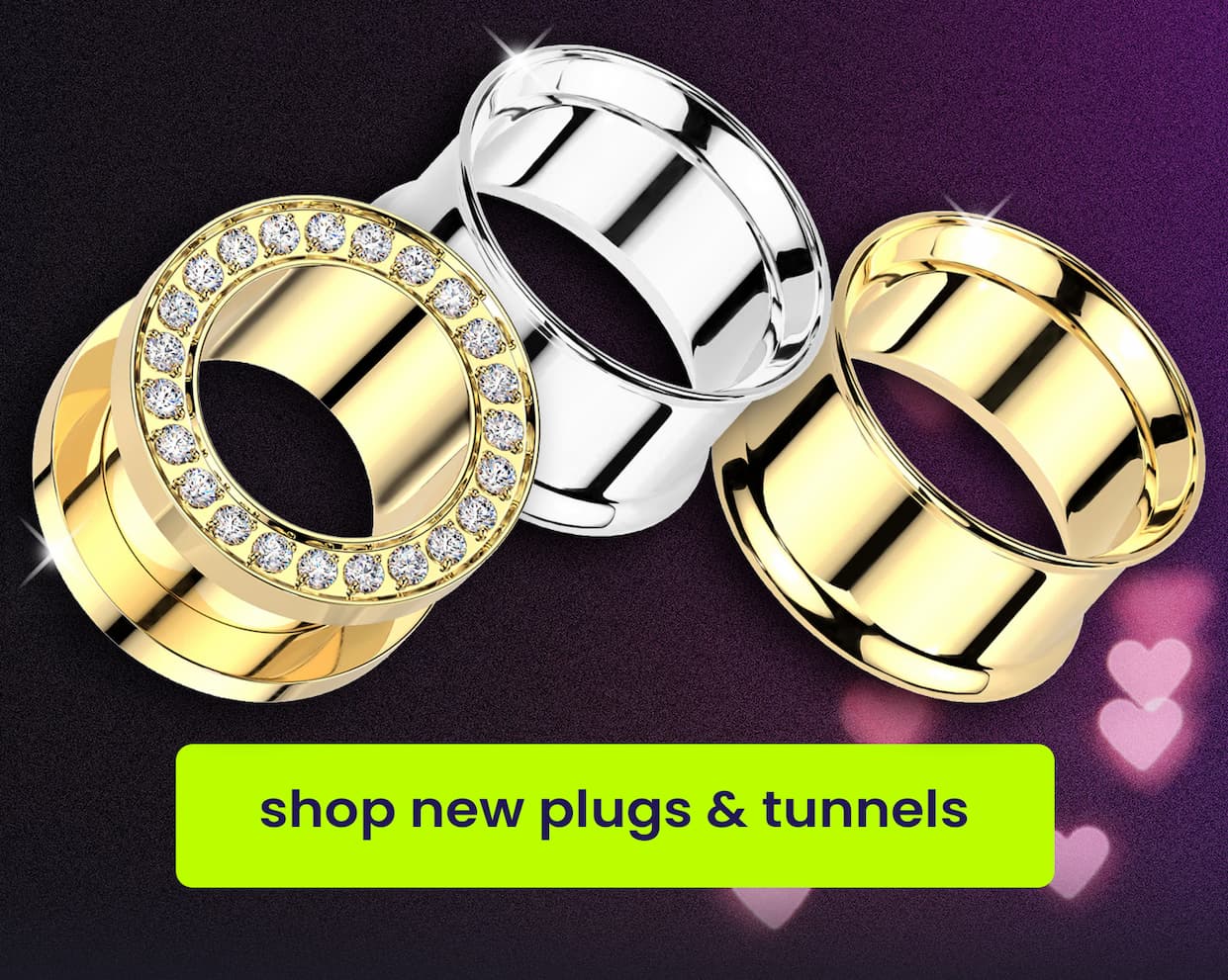 Shop New plugs & tunnels >