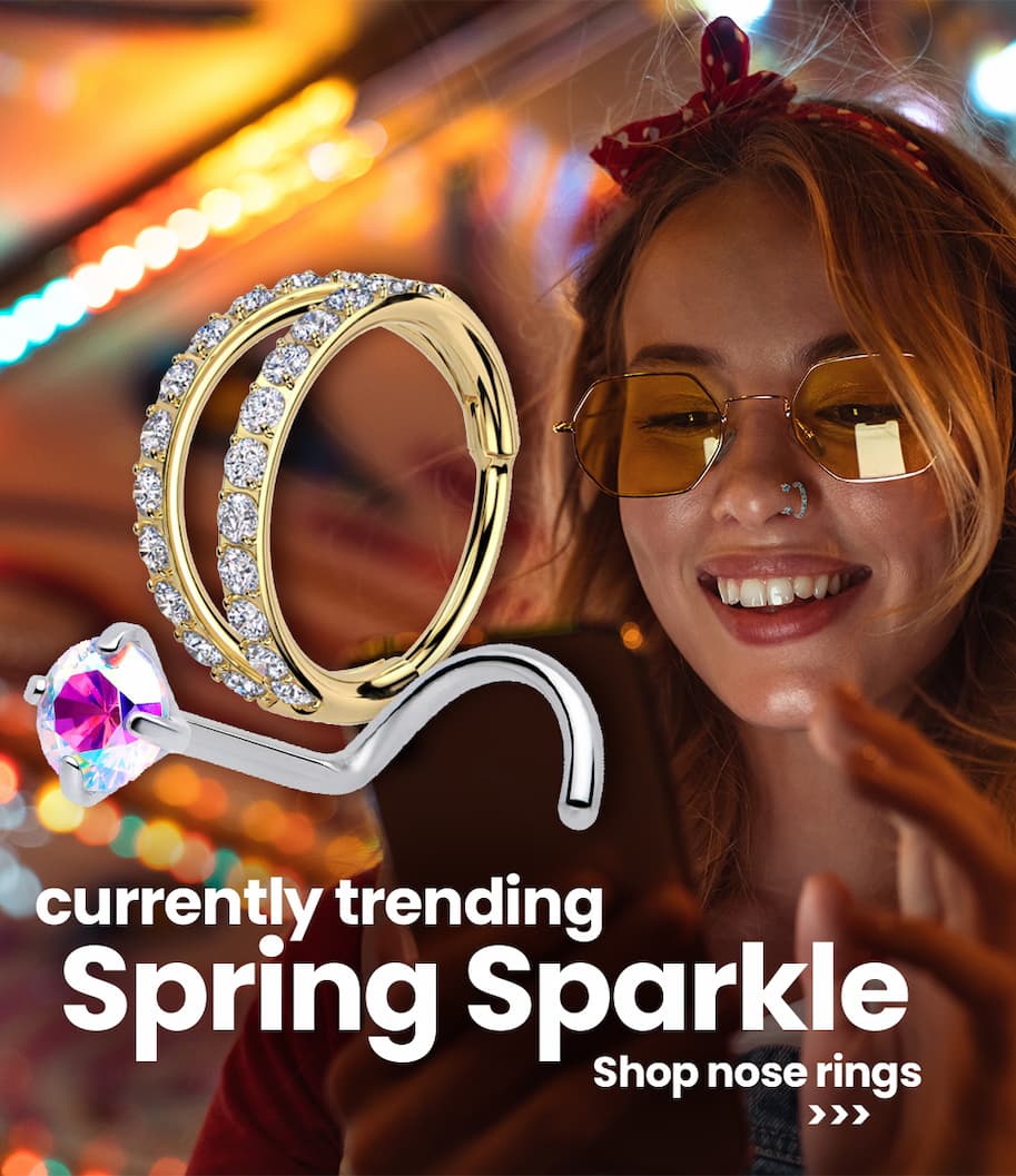 Shop sparkling nose rings