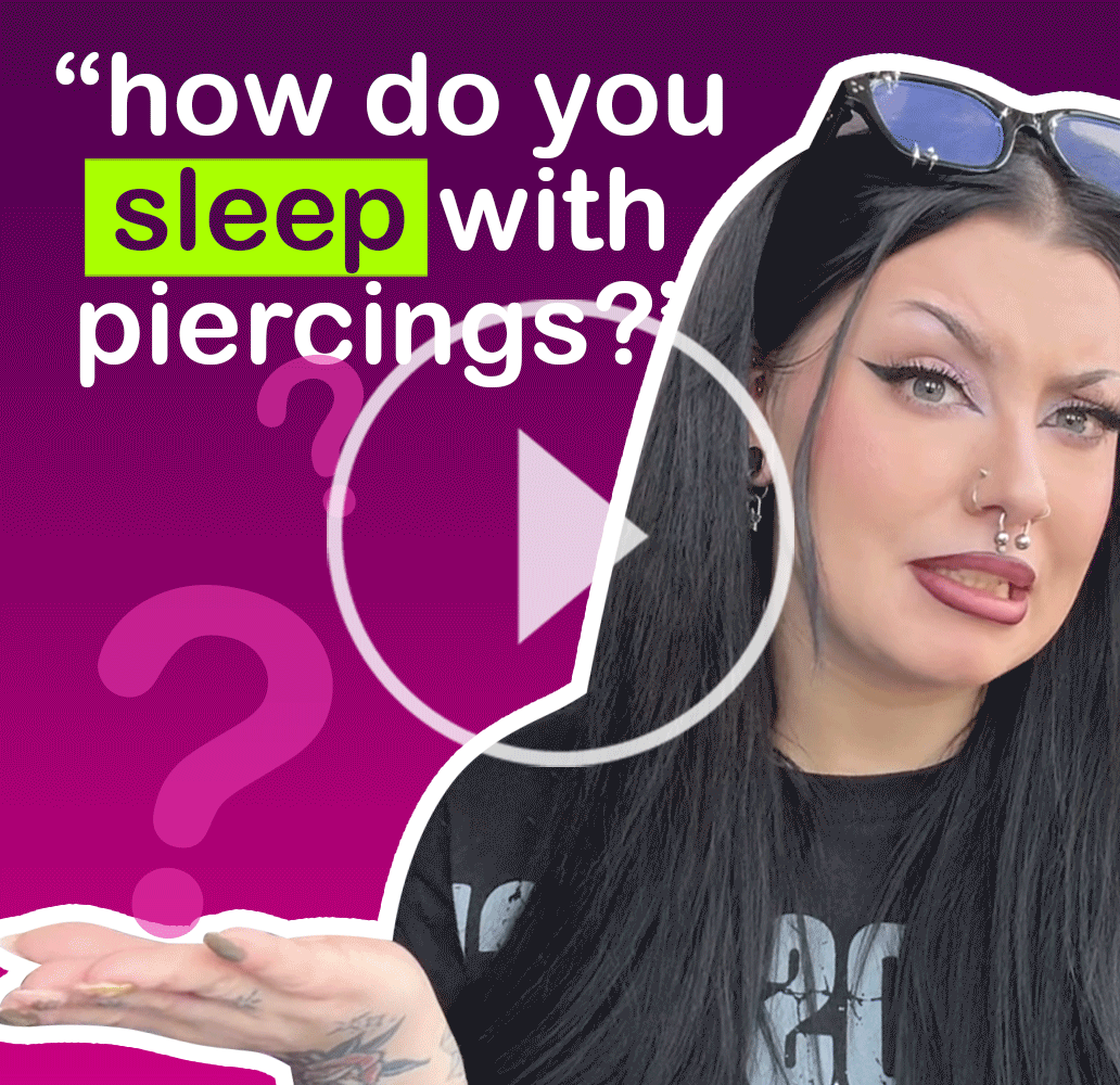 Fresh piercings? How do you sleep at night?