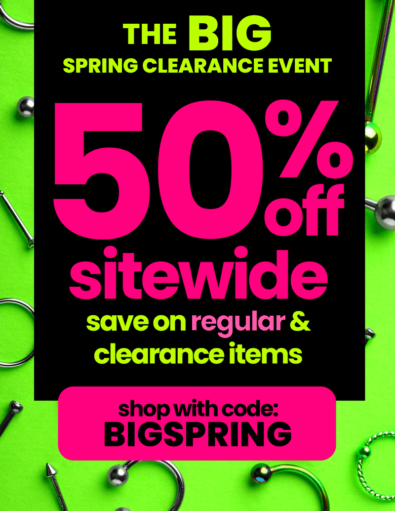 50% Off regular & clearance items - use code: BIGSPRING