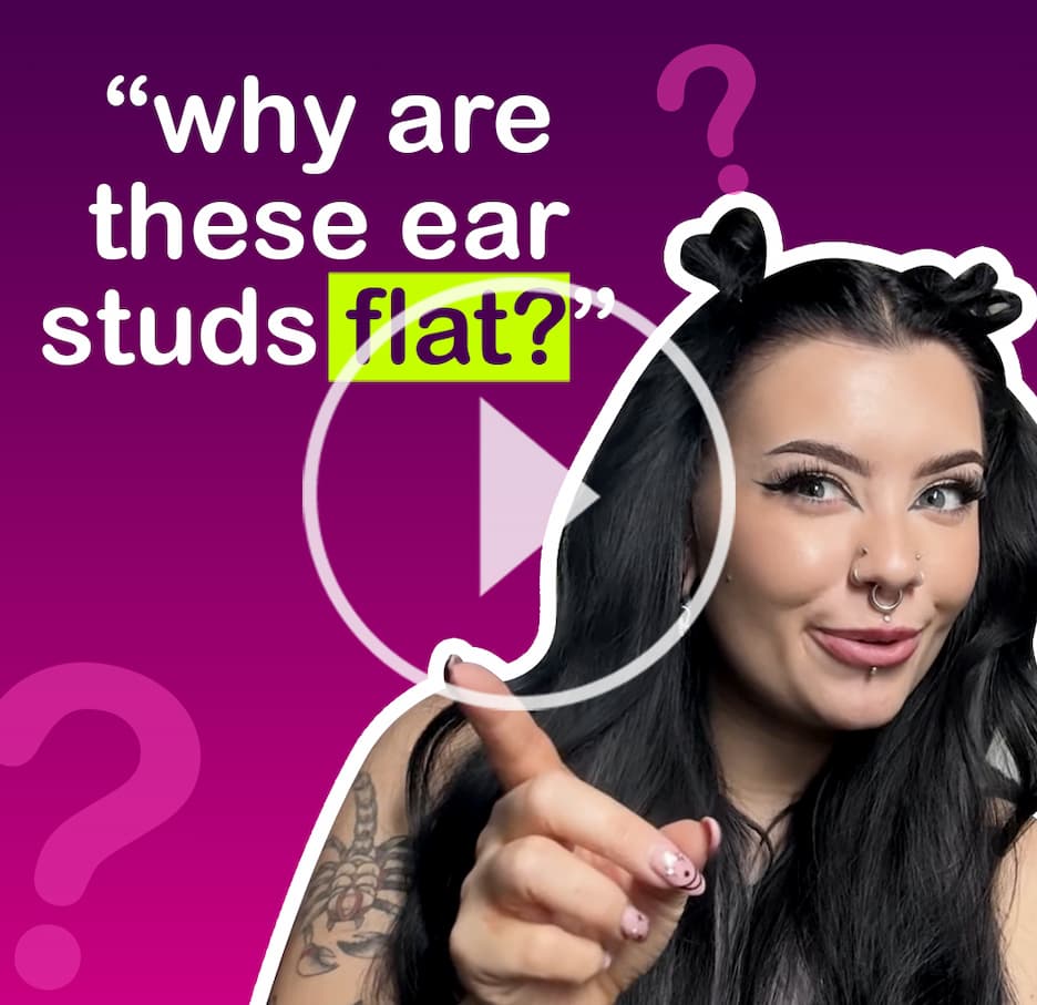 Why are these ear studs flat?